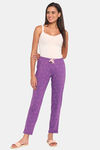 Rosaline Starry Nights Knit Cotton Pyjama - Royal Lilac — thumbnail 4